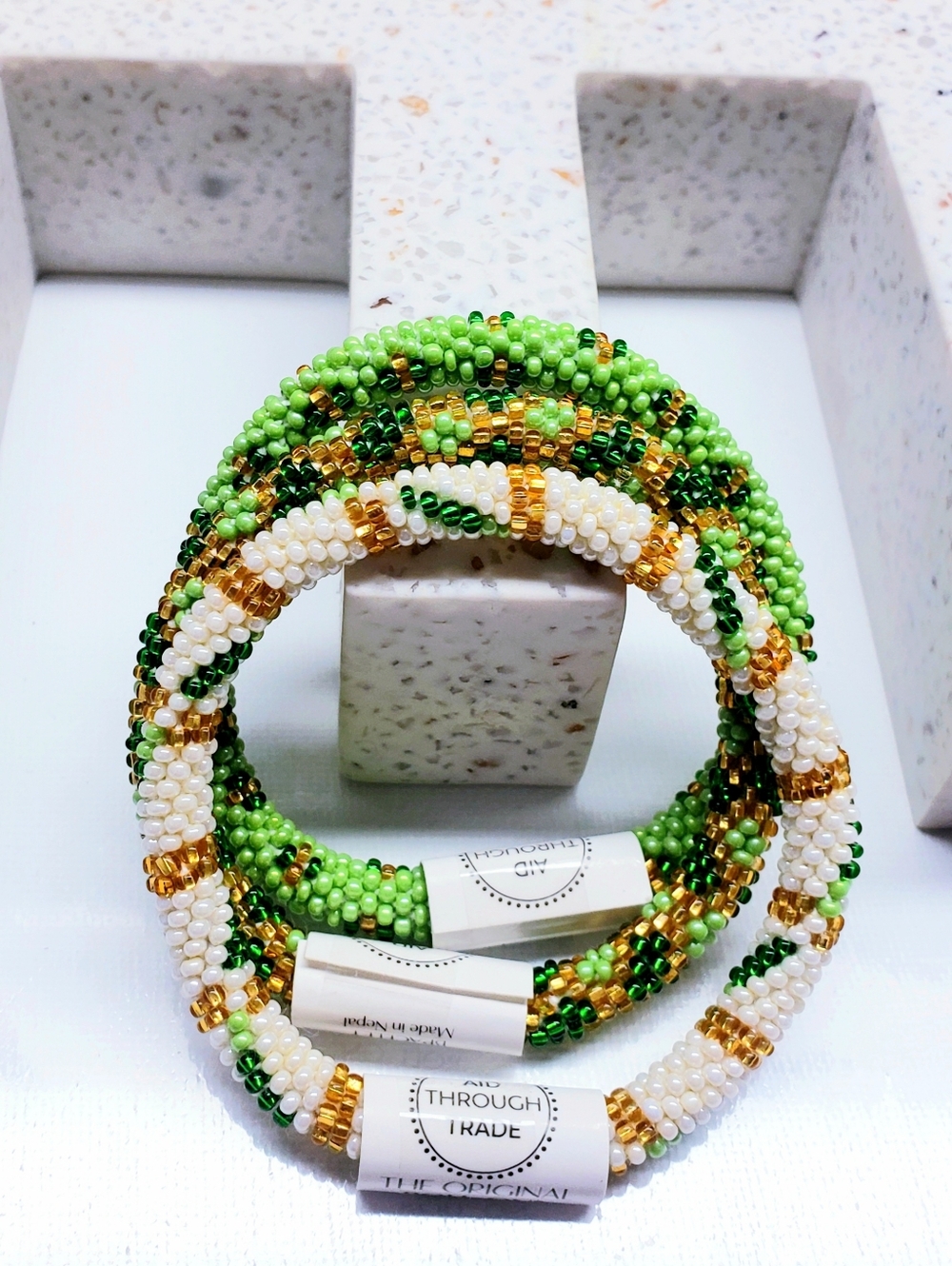 LUCKY CHARM St. Patrick Day Original Roll-On Bracelets, Set of 3, 7" round, #3
